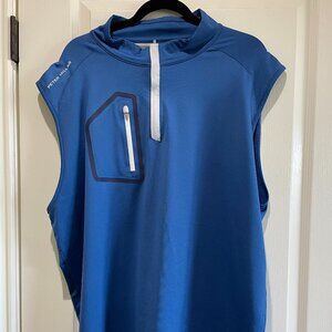Peter Millar Forge Performance Quarter Zip Vest Size XXL